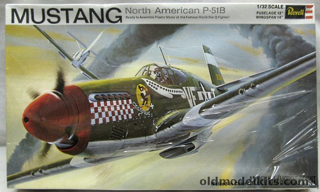 Revell 1/32 North American P-51B Mustang -  Don Gentile's 'Shangri-La' 336th Fighter Squadron 4th Fighter Group, H295 plastic model kit